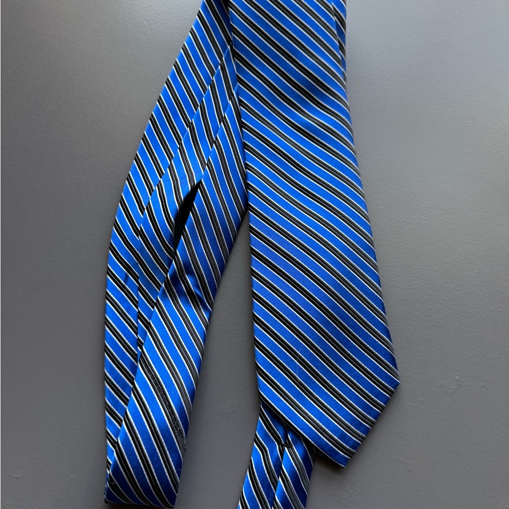 Blue Striped Men's Tie